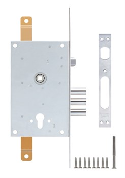 Корпус Kale kilit (Кале килит) врезного цилиндрового замка с защёлкой 352/R w/b (с креплением под тяги) - фото 86187