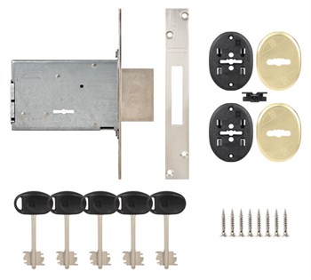 Замок Mottura (Моттура) врезной сувальдный 40.701.50 (с отв. планкой, без накладок) - фото 86191