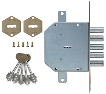 Замок Mottura (Моттура) врезной сувальдный 50.798-D (правый), ключ 40 мм, без накл. - фото 86336