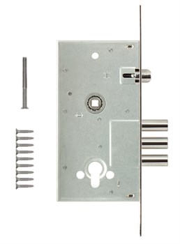 Корпус Kale kilit (Кале килит) врезного цилиндрового замка с защёлкой 252/R w/b (тех. комплектация) - фото 86429