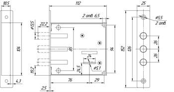 Замок Mettem (Меттэм) врезной сувальдный ЗВ8 842.0.0, 5 кл. - фото 86637
