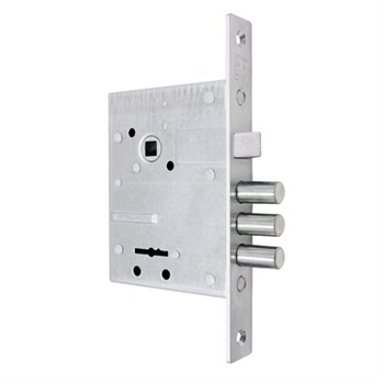 Замок Sam (Сам) врезной сувальдный с защёлкой в комплекте с ручкой ЗВ9-6/13 (медный антик), 3 кл. /77311/ - фото 86661