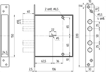Замок Mettem (Меттэм) врезной сувальдный ЗВ8 165.0.0, 4 кл. - фото 86729