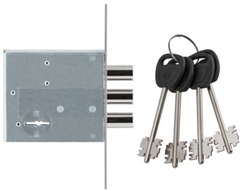 Замок Guardian (Гардиан) врезной сувальдный ЗВ 50.01, 4 кл. (длинный кл. 71 мм) /128:4193/ - фото 86768