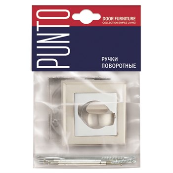 Ручка Punto (Пунто) поворотная BK6.K.QL52 (BK6 QL) GR/CP-23 графит/хром - фото 87099