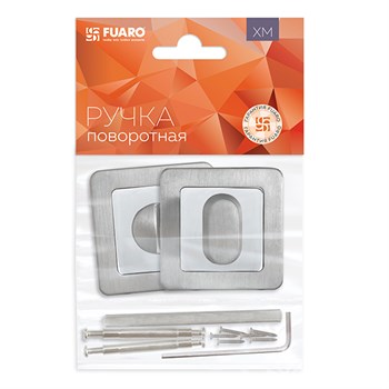 Ручка Fuaro (Фуаро) поворотная BK6 XM SSC/CP-16 сатинированный хром/хром - фото 87198