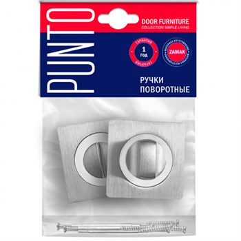 Ручка Punto (Пунто) поворотная BK6.K.ZQ51 (BK6 ZQ ) SN/CP-3 матовый никель/хром - фото 87246