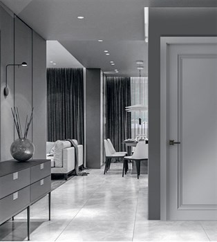 Дверь межкомнатная Бремен 1 эмаль белая - фото 95130