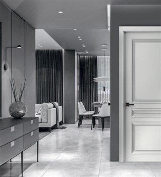 Дверь межкомнатная Бремен 3 эмаль белая - фото 95136