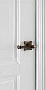 Дверь межкомнатная Турин эмаль белая остекленная - фото 95143