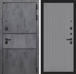 Входная дверь INFINITY 29 - Серый рельеф софт