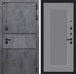 Входная дверь INFINITY 30 - Серый рельеф софт