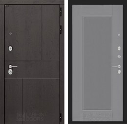 Входная дверь URBAN 30 - Серый рельеф софт