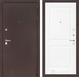 Входная дверь CLASSIC антик медный 11 - Белый софт