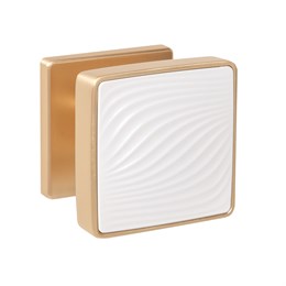 Ручка Punto (Пунто) раздельная K.EST.Q52.GIPNOZ SSG/WH-39 сатинированное золото/белый