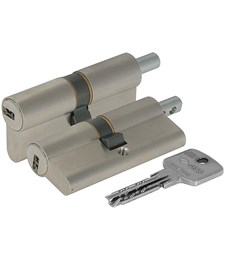 Цилиндровый механизм Cisa (Чиза) под вертушку ASTRAL ОА312-19.12 (80 мм/30+10+40), НИКЕЛЬ