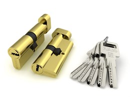 Цилиндровый механизм Fuaro (Фуаро) с вертушкой R602/60 mm (25+10+25) PB латунь 5 кл.