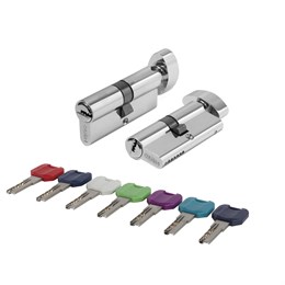 Цилиндровый Punto (Пунто) механизм MaxPro7002Knob70mm(30+10+30) CP хром 7key с вертушкой