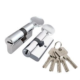 Цилиндровый Punto (Пунто) механизм Z3002Knob60(25+10+25) с вертушкой CP хром