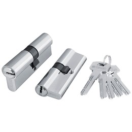 Цилиндровый Fuaro (Фуаро) механизм (200 ZA/70) 2000ZAKey70(30+10+30) CP хром 5Key