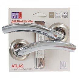 Ручка Punto (Пунто) раздельная ATLAS TL/HD SN/CP-3 матовый никель/хром