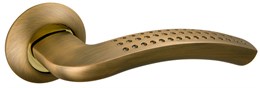 Ручка Fuaro (Фуаро) раздельная R.AR54.LOUNGE (LOUNGE AR) 130mm AB/GP-7 бронза/золото
