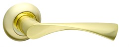 Ручка Fuaro (Фуаро) раздельная CLASSIC AR SG/GP-4 матовое золото/золото, квадрат 8x140 мм