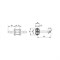 Ручка Fuaro (Фуаро) раздельная R.DSS304-0203P/19 (квадрат 8х110 мм) INOX 304 (овальное основание) - фото 115141
