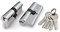 Цилиндровый Fuaro (Фуаро) механизм (100 ZA/80) 1000ZAKey80(35+10+35) CP хром 5Key - фото 129642