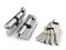 Цилиндровый Fuaro (Фуаро) механизм (R602) R6002Knob68(26+10+32) CP хром 5Key с вертушкой - фото 129674