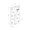 Петля Fuaro (Фуаро) съемная IN5430SL-BL SB левая (413/BL-5 125x75x2,5) мат. золото БЛИСТЕР - фото 132483