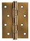 Петля Fuaro (Фуаро) универсальная IN4400U-BL CFB (4BB/BL 100x75x2,5) кофе глянец БЛИСТЕР - фото 132636
