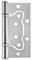Петля Fuaro (Фуаро) универсальная без врезки IN4500W-BL SC (500-2BB/BL 100x2,5) матовый хром БЛИСТЕР - фото 132776