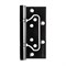 Петля Fuaro (Фуаро) из нержавейки универсальная без врезки IN4500W INOX 304 BL (500-2BB 100x2,5) черный - фото 132826