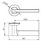 Ручка Punto (Пунто) раздельная R.TL54.BLADE (BLADE TL) SSC-16 сатинированный хром - фото 81509 Ручка Punto (Пунто) раздельная R.TL54.BLADE (BLADE TL) SSC-16 сатинированный хром - фото 81509