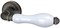 Ручка Armadillo (Армадилло) раздельная R.CL55.Silvia (Silvia CL1) ABL-18/WP-109 темная медь/бел.фарфор - фото 82351