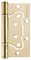 Петля Fuaro (Фуаро) универсальная без врезки IN4500W-BL PB (500-2BB/BL 100x2,5) латунь БЛИСТЕР - фото 85828