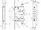 Корпус Mettem (Меттэм) врезного замка с защёлкой ЗВ7 318.Т-П-Б с тягами (функция блокировки защёлки) - фото 86719