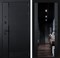Входная дверь PIANO с тонированным зеркалом Максимум - Черный кварц - фото 99611