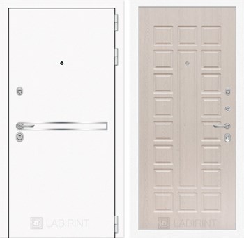 Входная дверь Лайн WHITE 04 - Беленый дуб - фото 103170