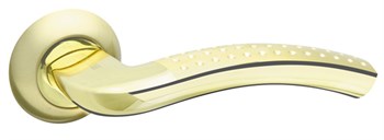 Ручка Fuaro (Фуаро) раздельная R.AR54.LOUNGE (LOUNGE AR) 130mm SG/GP-4 матовое золото/золото - фото 125503
