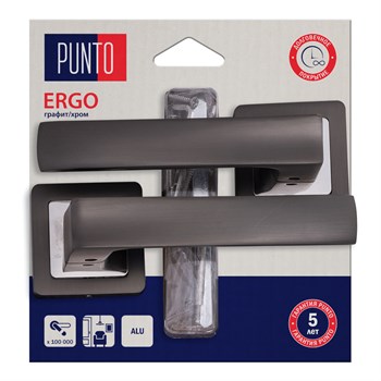 Ручка Punto (Пунто) раздельная LM/A K.QR52.ERGO/HD GR/CP-23 графит/хром - фото 127778