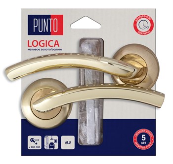 Ручка Punto (Пунто) раздельная LM/A R.TL54.LOGICA/HD SG/GP-4 матовое золото/золото - фото 127925