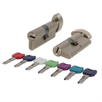 Цилиндровый Punto (Пунто) механизм MaxPro7002Knob80mm(45+10+25) SN никель 7key с вертушкой - фото 128964