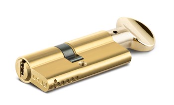 Цилиндровый механизм Kale kilit (Кале килит) с вертушкой 164 SM/80 (35+10+35) mm латунь 5 кл. - фото 129907