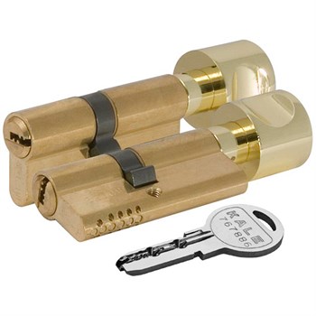 Цилиндровый механизм Kale kilit (Кале килит) с вертушкой 164 OBS SCE/120 (55+10+55) mm латунь 5 кл. - фото 129983
