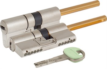 Цилиндровый механизм Mottura (Моттура) под вертушку (дл. шток) C48P513101C5 (82 мм/46+10+26), МАТ.НИКЕЛЬ - фото 83078