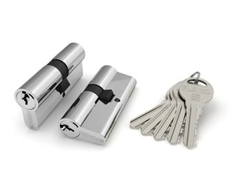 Цилиндровый Fuaro (Фуаро) механизм R300/70 mm (30+10+30) CP хром 5 кл. - фото 83473