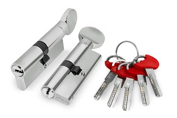 Цилиндровый Fuaro (Фуаро) механизм (D-PRO502/100) D-PRO5002Knob100(45+10+45) CP хром 5Key - фото 83811