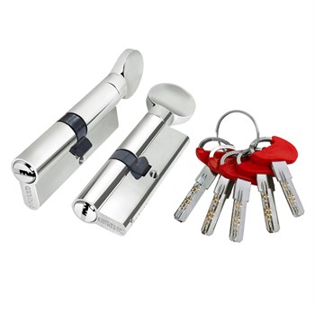 Цилиндровый Fuaro (Фуаро) механизм (D-PRO502-8/110) D-PRO5002-8Knob110(50+10+50) CP хром 5+1Key с верт. перекод. - фото 84010